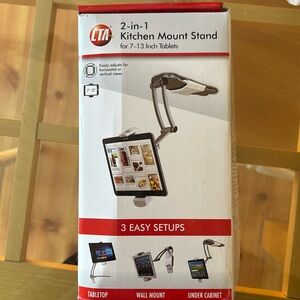 Tablet 2-in-1 kitchen mount stand
